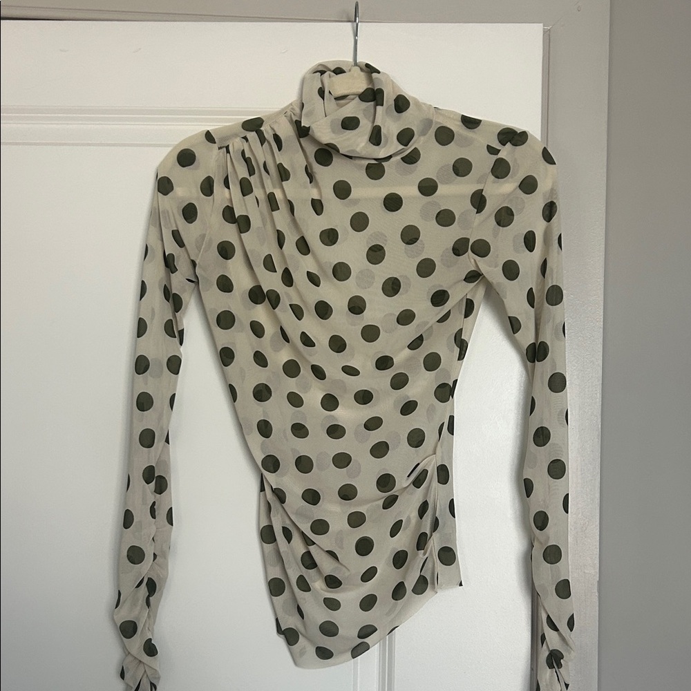 AFRM zadie polka dot top